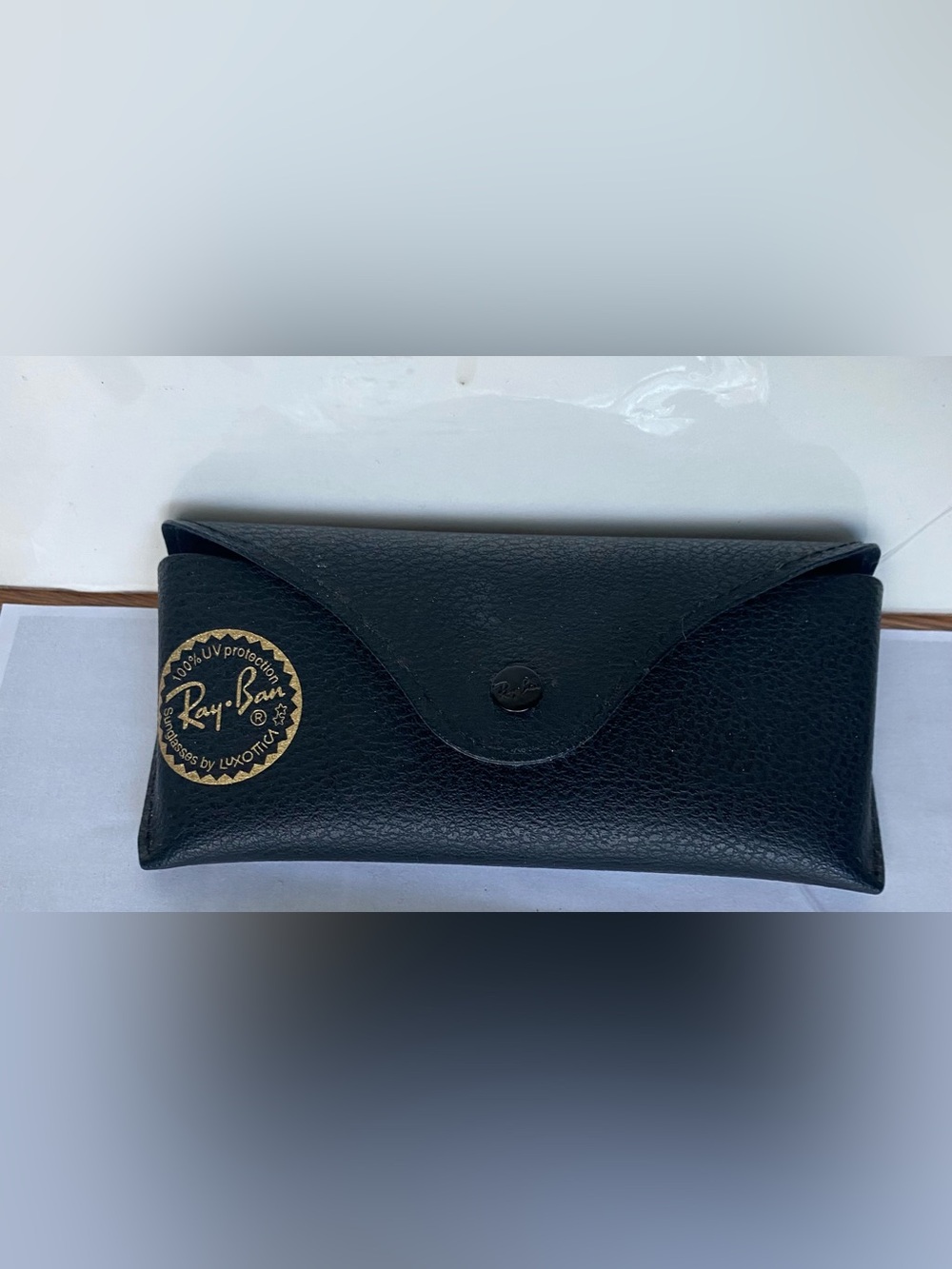 Ray-Ban Black Leather Sunglasses Case